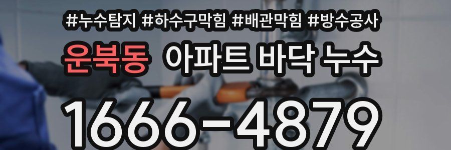 운북동 아파트 바닥 누수