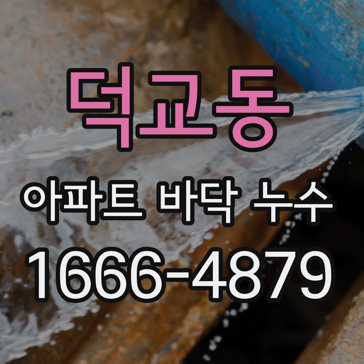 덕교동 아파트 바닥 누수