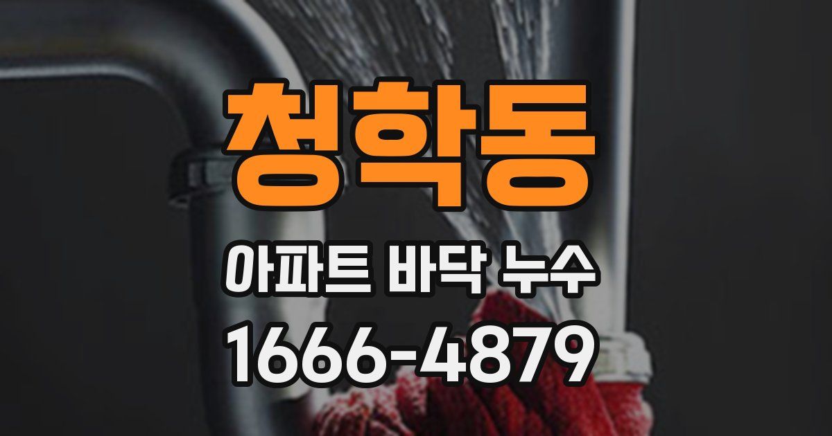 청학동 아파트 바닥 누수