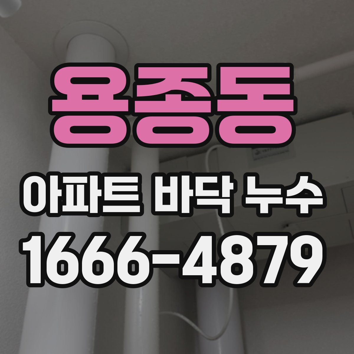 용종동 아파트 바닥 누수