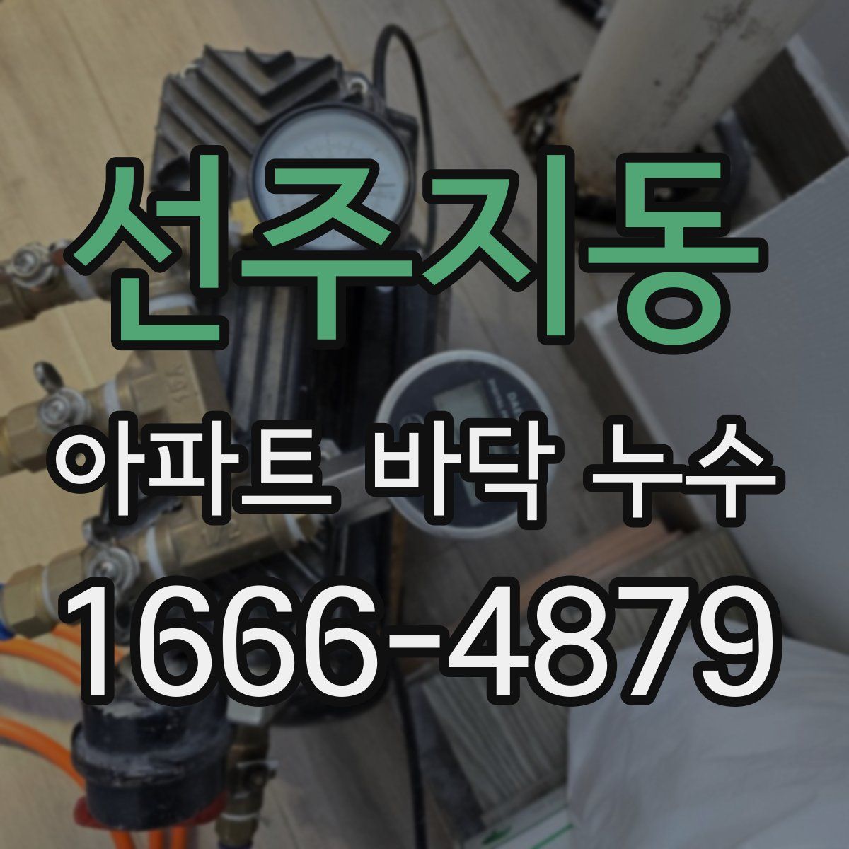 선주지동 아파트 바닥 누수
