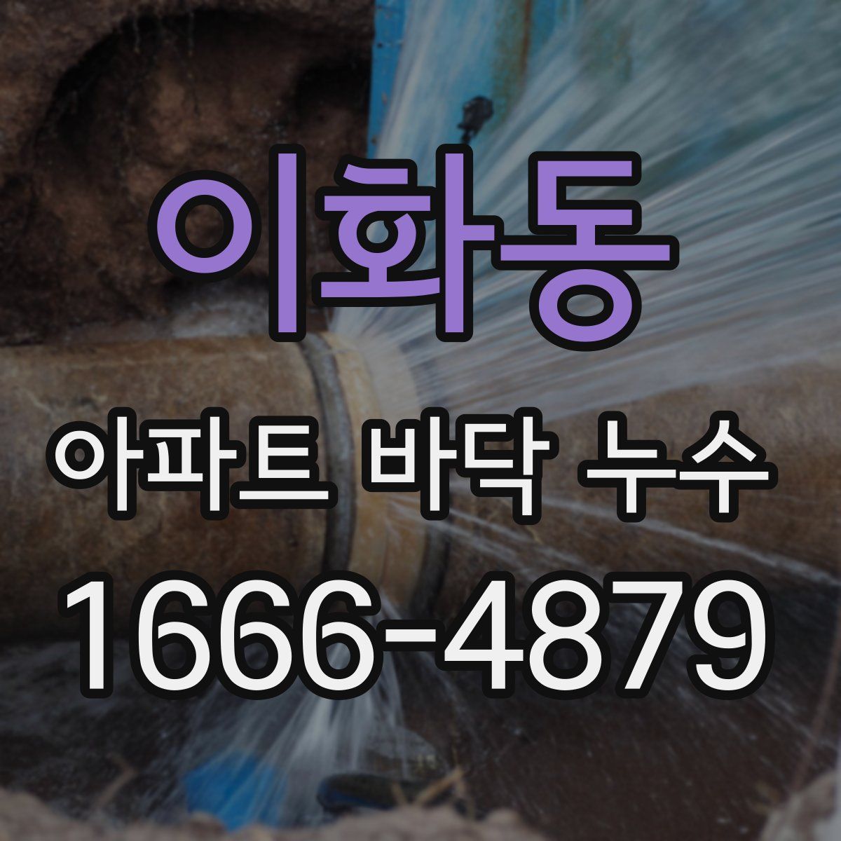 이화동 아파트 바닥 누수