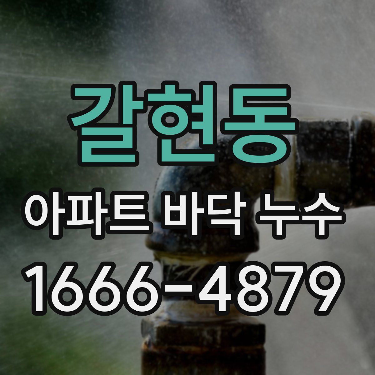 갈현동 아파트 바닥 누수