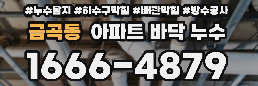 금곡동 아파트 바닥 누수
