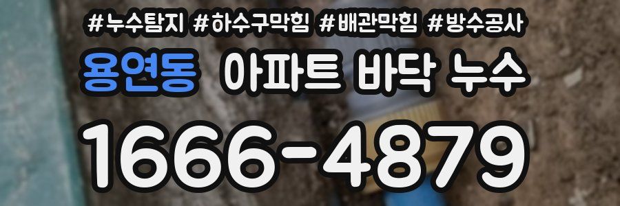 용연동 아파트 바닥 누수