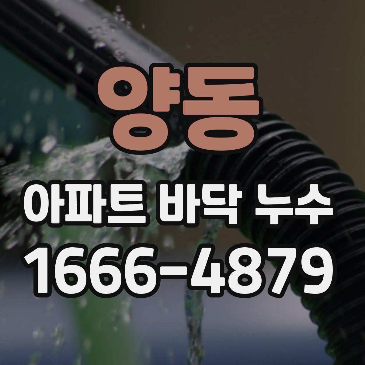 양동 아파트 바닥 누수