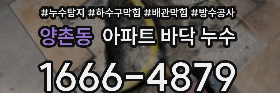 양촌동 아파트 바닥 누수