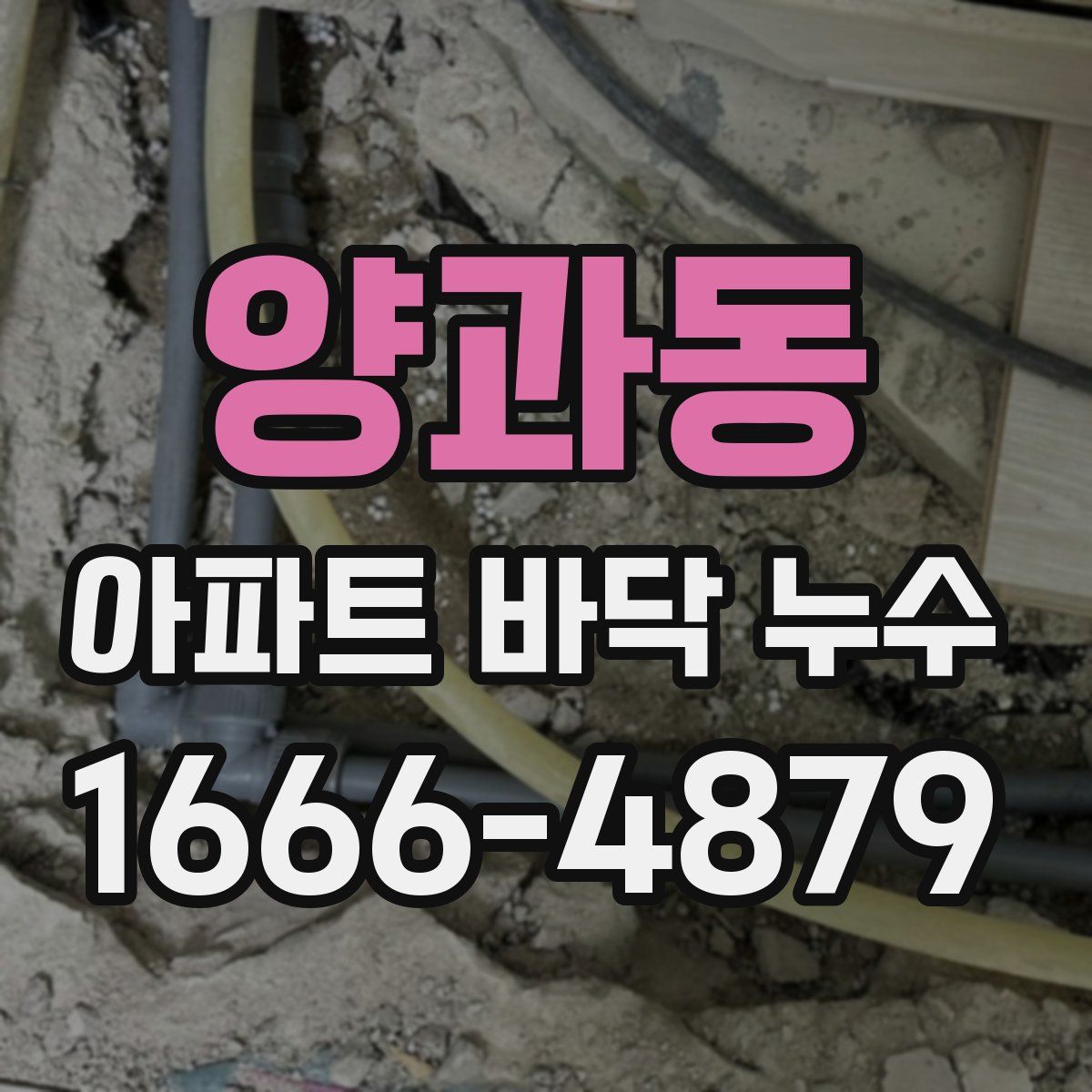양과동 아파트 바닥 누수