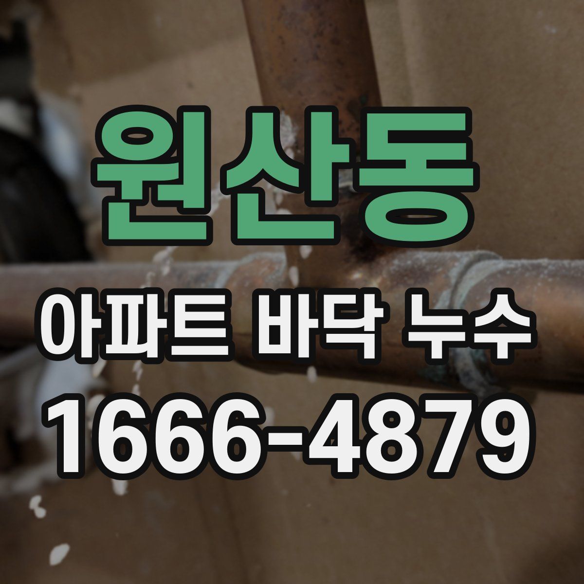 원산동 아파트 바닥 누수