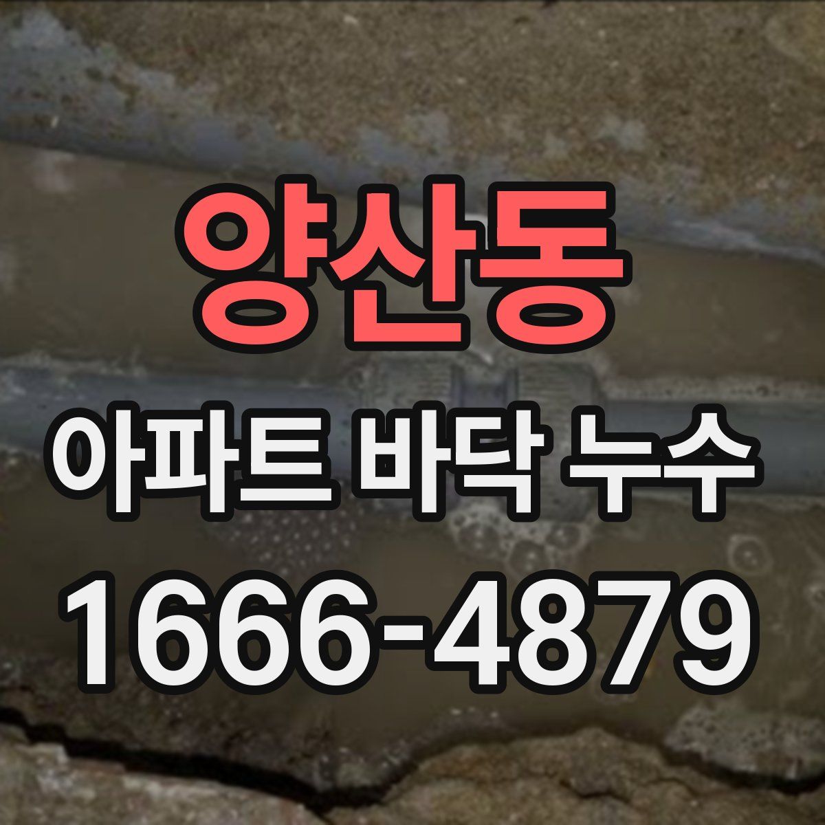 양산동 아파트 바닥 누수