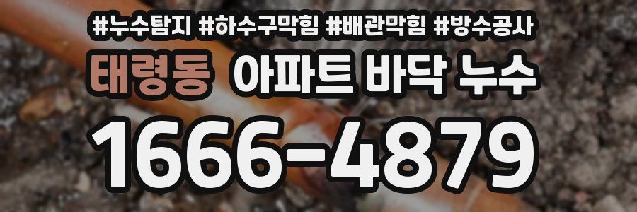 태령동 아파트 바닥 누수
