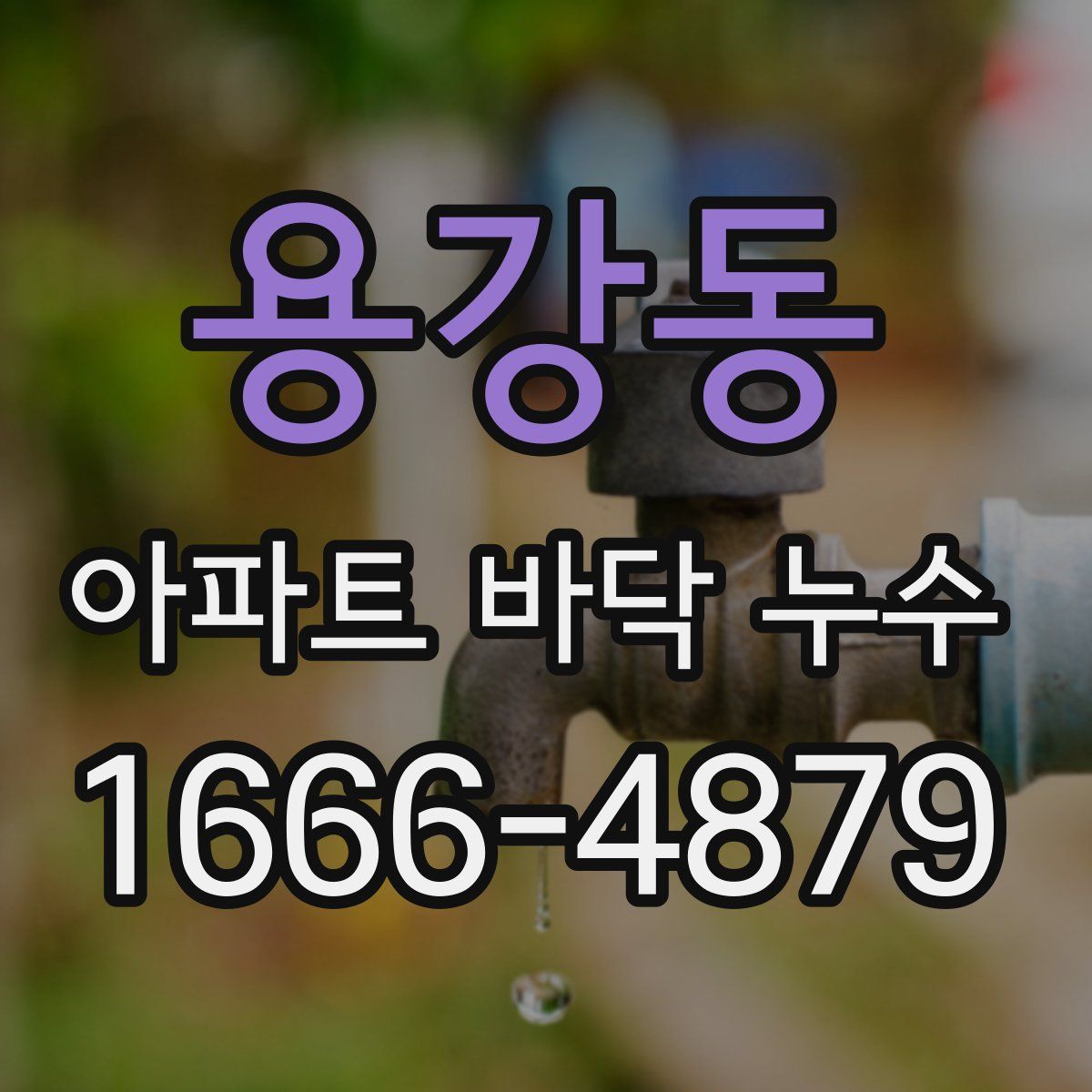 용강동 아파트 바닥 누수