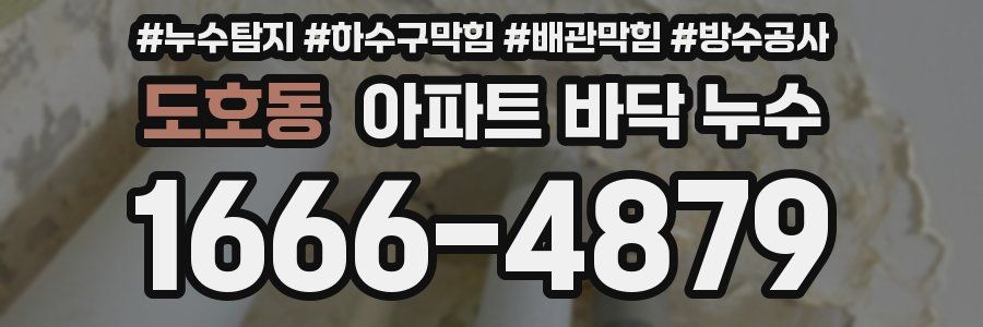 도호동 아파트 바닥 누수