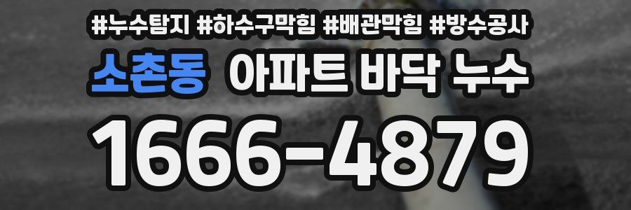 소촌동 아파트 바닥 누수