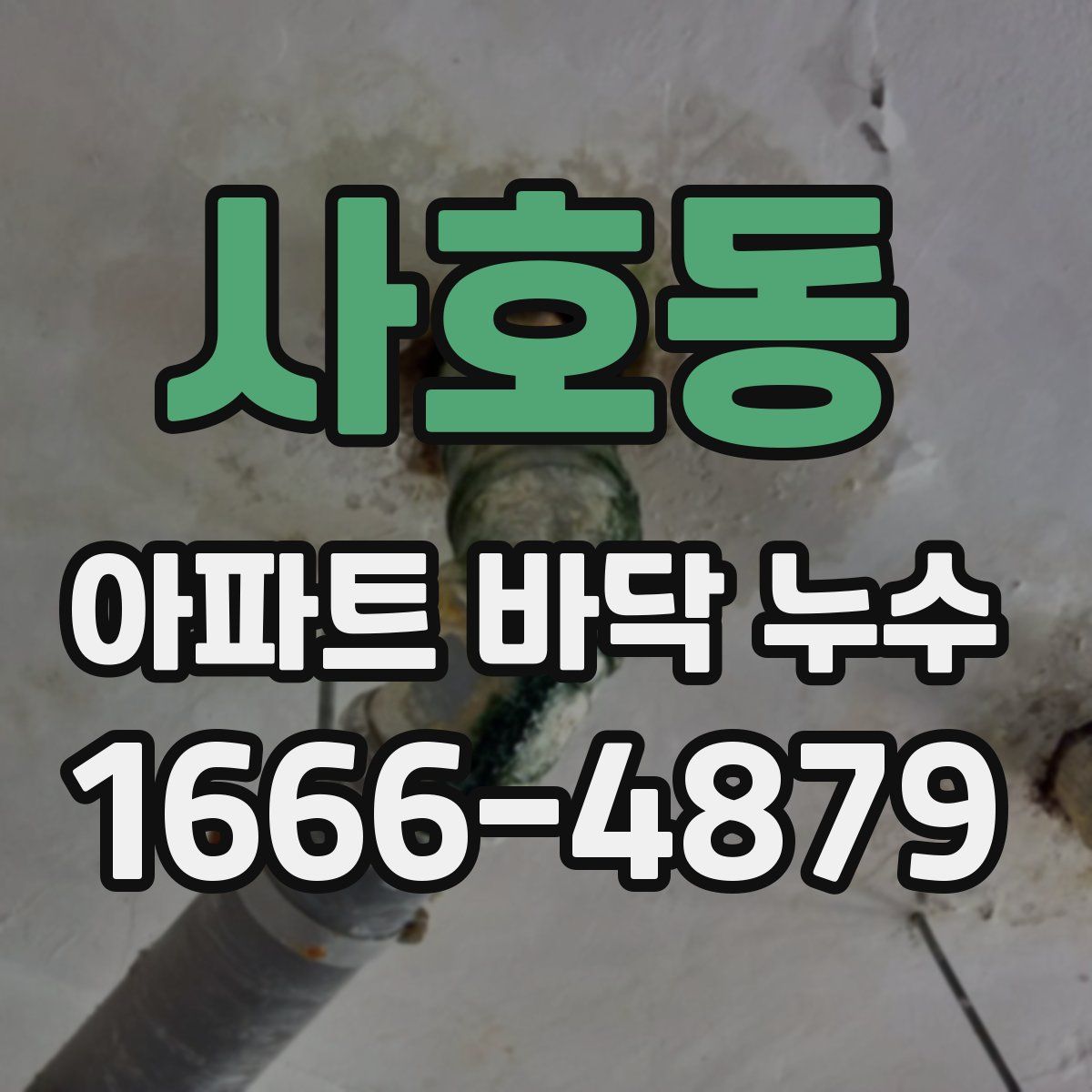 사호동 아파트 바닥 누수