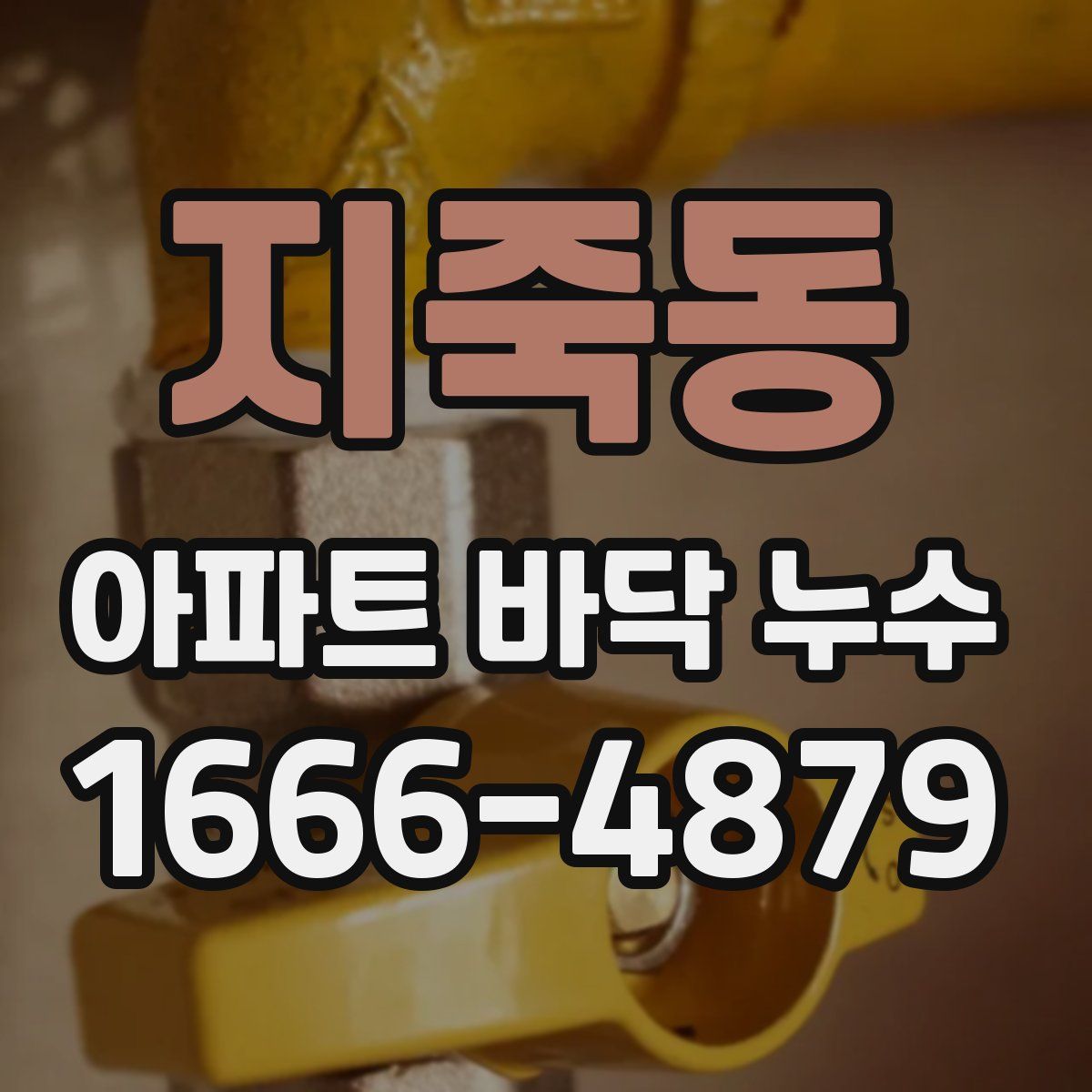 지죽동 아파트 바닥 누수