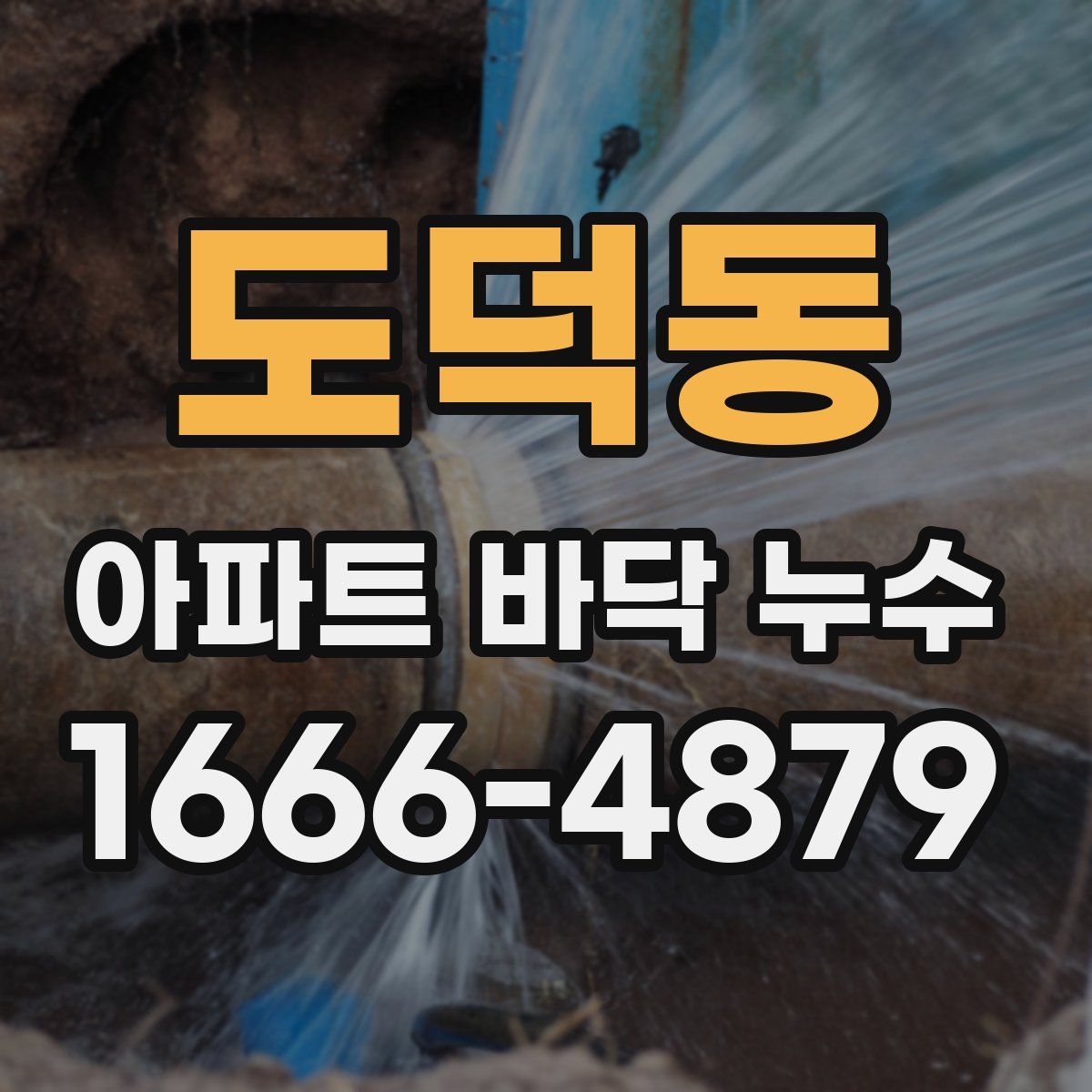 도덕동 아파트 바닥 누수