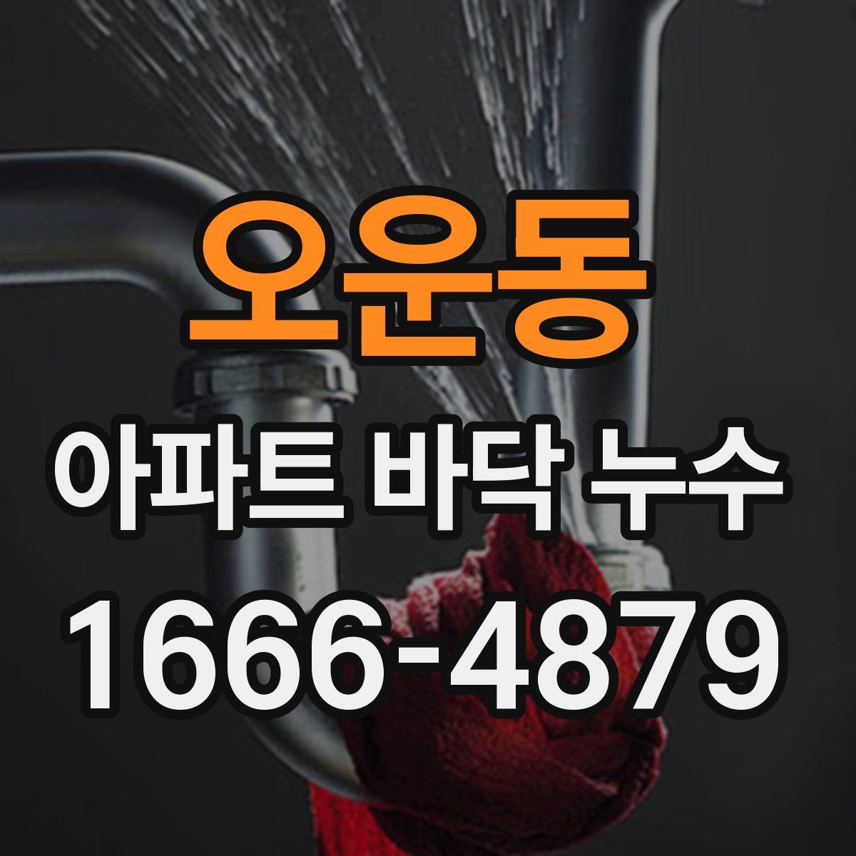 오운동 아파트 바닥 누수