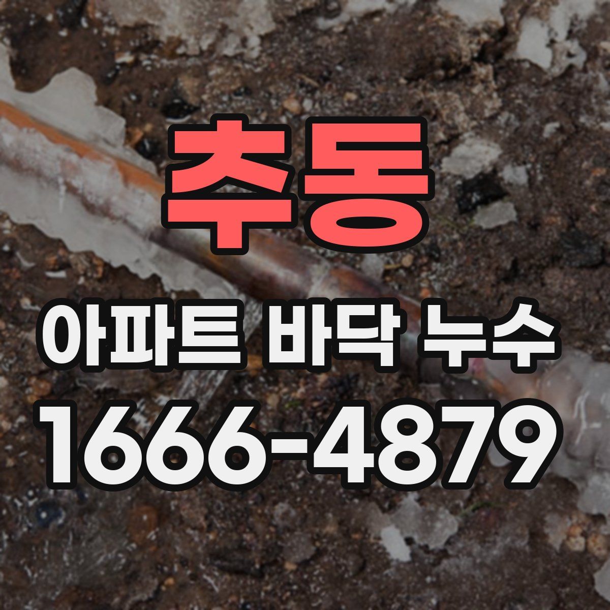 추동 아파트 바닥 누수