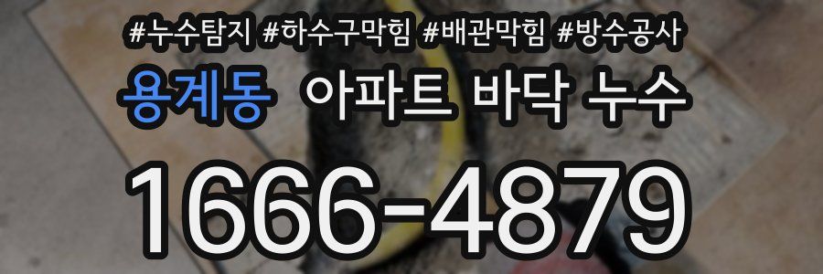 용계동 아파트 바닥 누수
