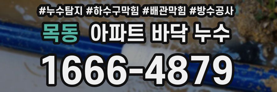 목동 아파트 바닥 누수