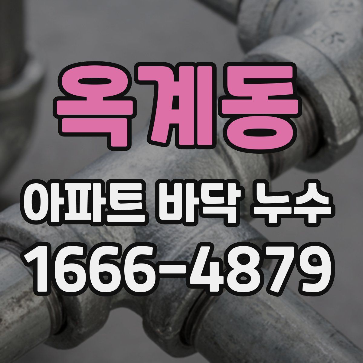 옥계동 아파트 바닥 누수