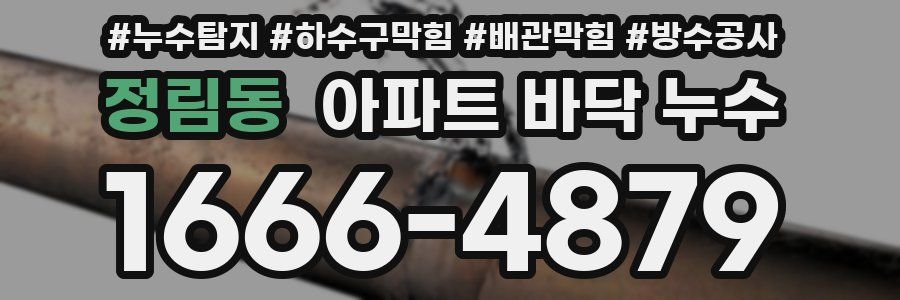 정림동 아파트 바닥 누수