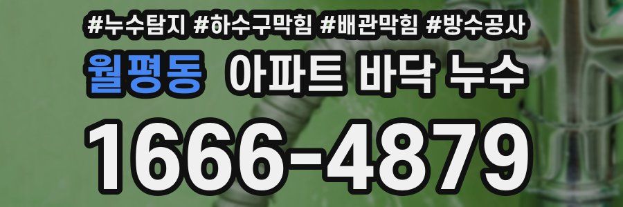 월평동 아파트 바닥 누수
