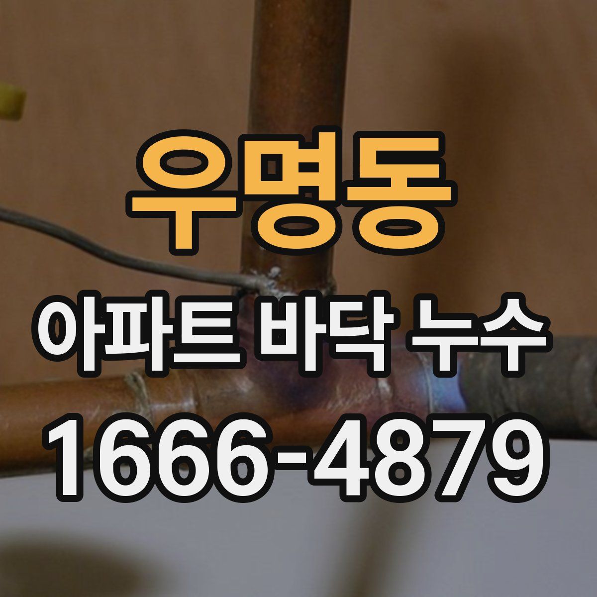 우명동 아파트 바닥 누수