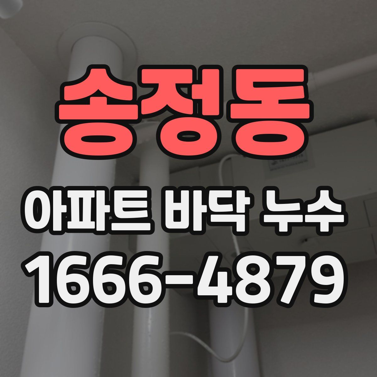 송정동 아파트 바닥 누수