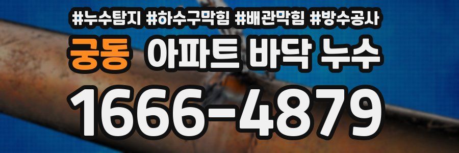 궁동 아파트 바닥 누수