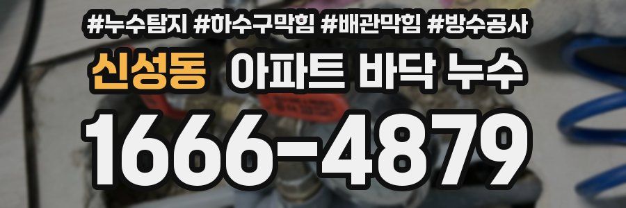 신성동 아파트 바닥 누수