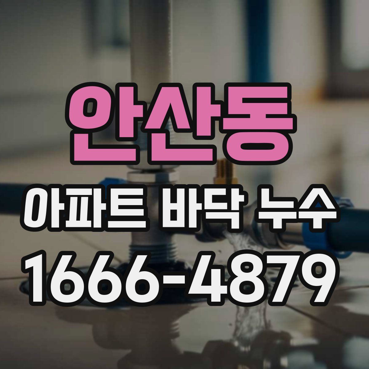 안산동 아파트 바닥 누수