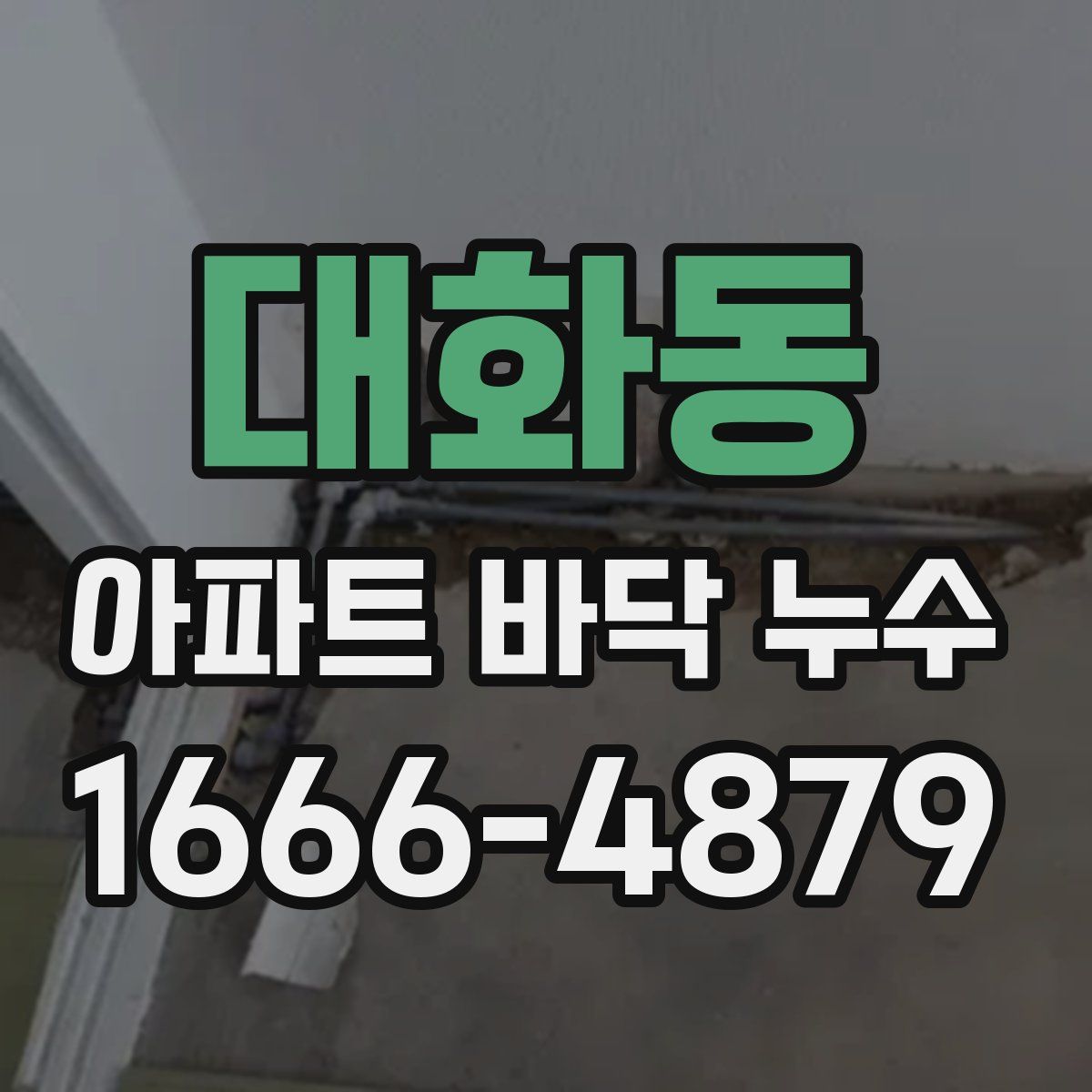 대화동 아파트 바닥 누수
