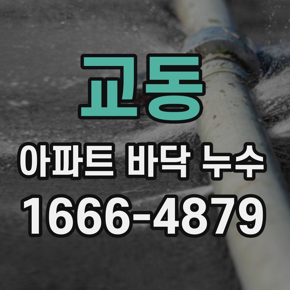 교동 아파트 바닥 누수
