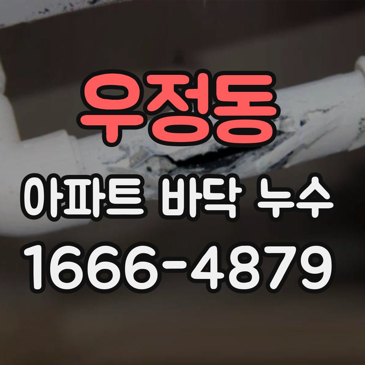 우정동 아파트 바닥 누수