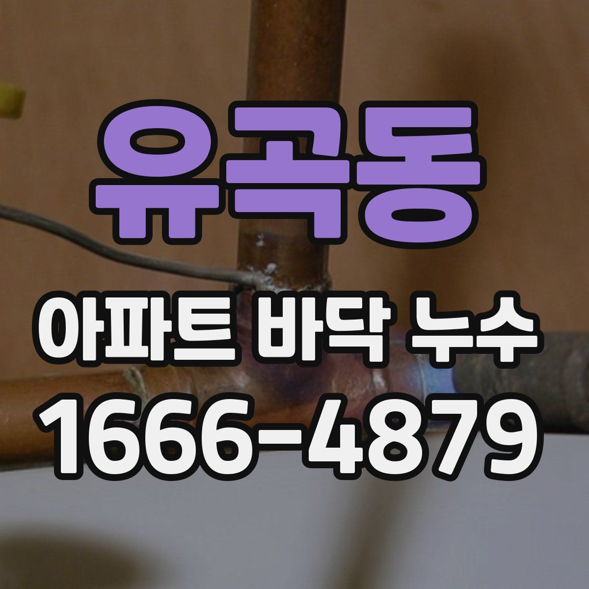 유곡동 아파트 바닥 누수