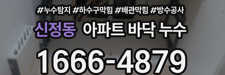 신정동 아파트 바닥 누수