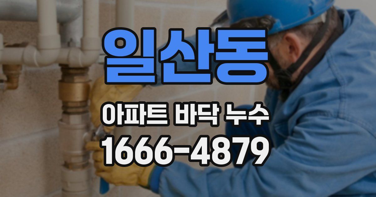 일산동 아파트 바닥 누수