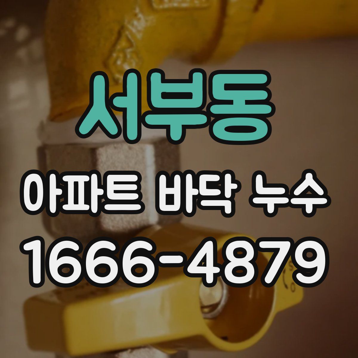 서부동 아파트 바닥 누수