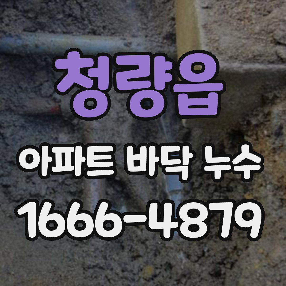 청량읍 아파트 바닥 누수