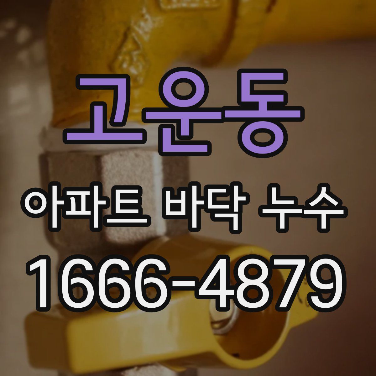 고운동 아파트 바닥 누수