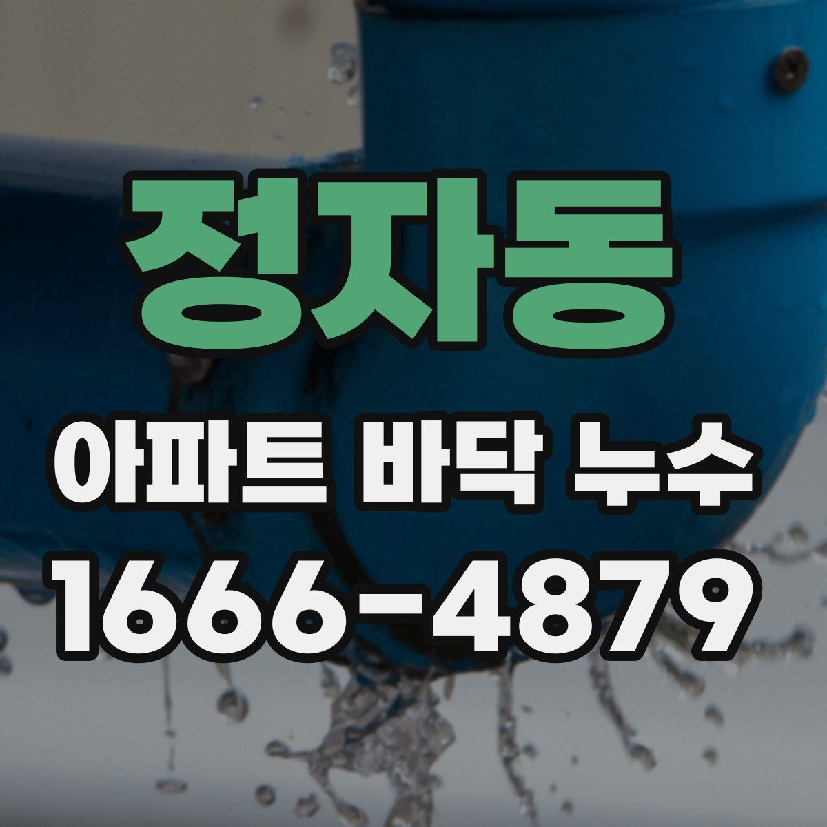 정자동 아파트 바닥 누수