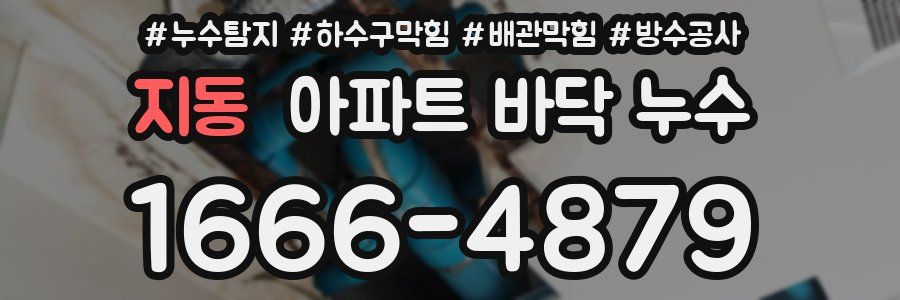 지동 아파트 바닥 누수