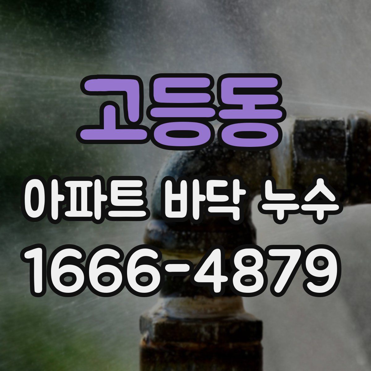 고등동 아파트 바닥 누수