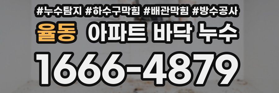 율동 아파트 바닥 누수