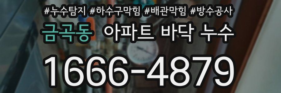 금곡동 아파트 바닥 누수