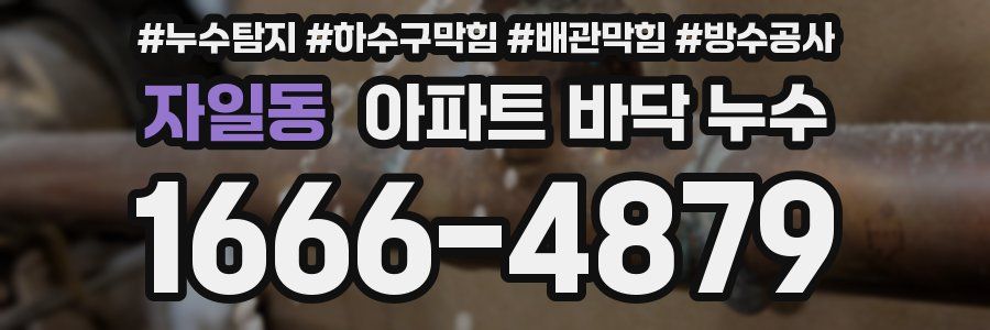 자일동 아파트 바닥 누수