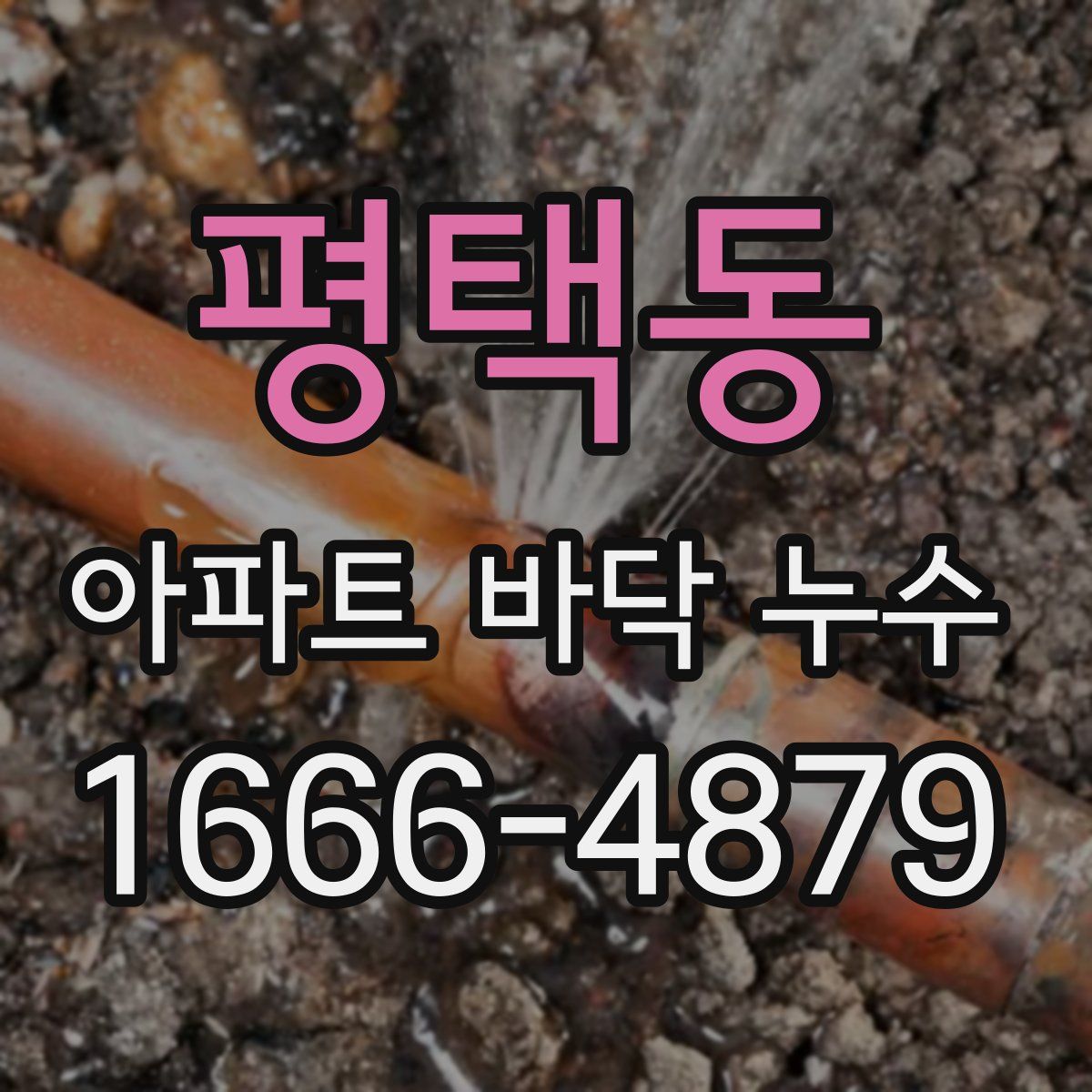 평택동 아파트 바닥 누수