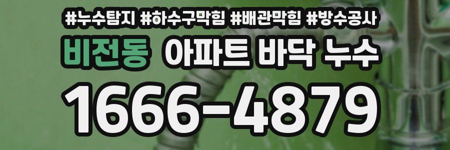 비전동 아파트 바닥 누수